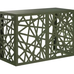 vidaXL Airconditioner hoes Olijfgroen 90 x 40 x 60 cm Staal