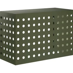 vidaXL Airconditioner hoes Olijfgroen 90 x 40 x 60 cm Staal