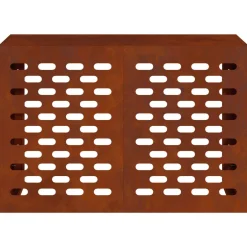 vidaXL Airconditioner hoes Roestkleurig 90 x 40 x 60 cm weervast staal