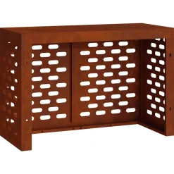 vidaXL Airconditioner hoes Roestkleurig 90 x 40 x 60 cm weervast staal