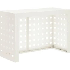 vidaXL Airconditioner hoes Wit 90 x 40 x 60 cm Staal