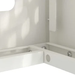 vidaXL Airconditioner hoes Wit 90 x 40 x 60 cm Staal