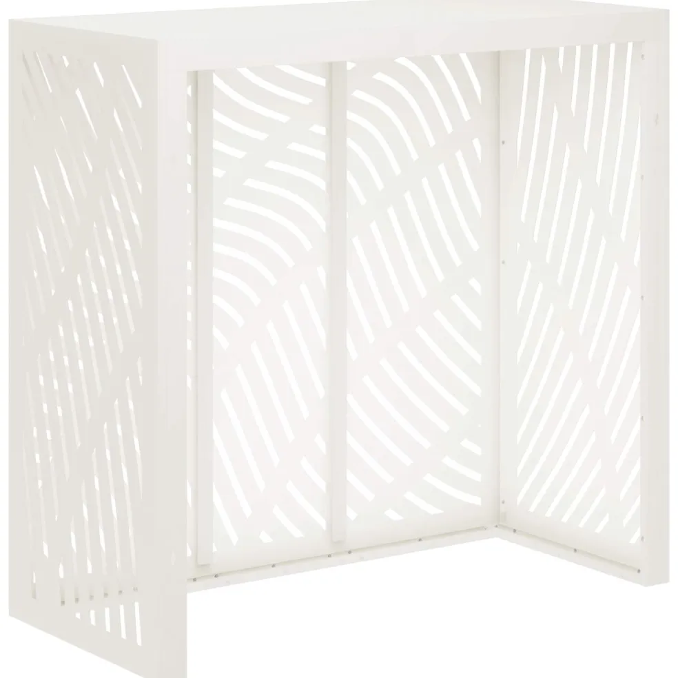 vidaXL Airconditioner hoes Wit 110 x 50 x 105 cm Staal