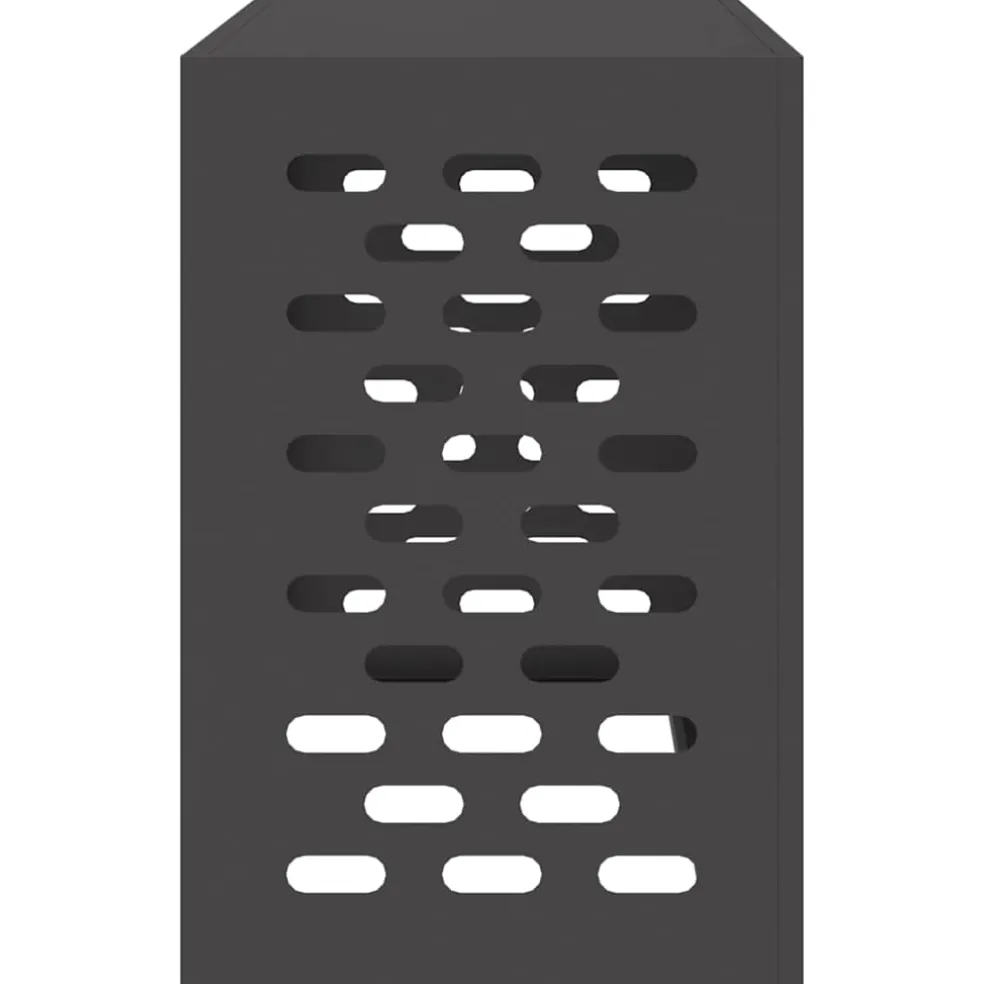 vidaXL Airconditioner hoes Zwart 90 x 40 x 60 cm Staal