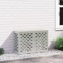 vidaXL Airconditioner hoes zilver 90 x 40 x 60 cm Gegalvaniseerd staal
