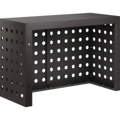 vidaXL Airconditioner hoes Zwart 90 x 40 x 60 cm Staal