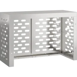 vidaXL Airconditioner hoes zilver 90 x 40 x 60 cm Roestvrij staal