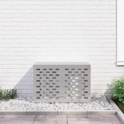 vidaXL Airconditioner hoes zilver 90 x 40 x 60 cm Roestvrij staal