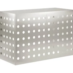 vidaXL Airconditioner hoes zilver 90 x 40 x 60 cm Roestvrij staal