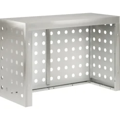 vidaXL Airconditioner hoes zilver 90 x 40 x 60 cm Roestvrij staal