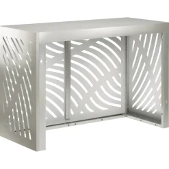 vidaXL Airconditioner hoes zilver 90 x 40 x 60 cm Roestvrij staal