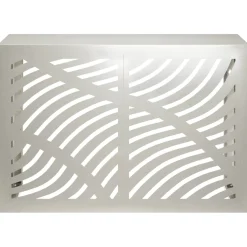 vidaXL Airconditioner hoes zilver 90 x 40 x 60 cm Roestvrij staal