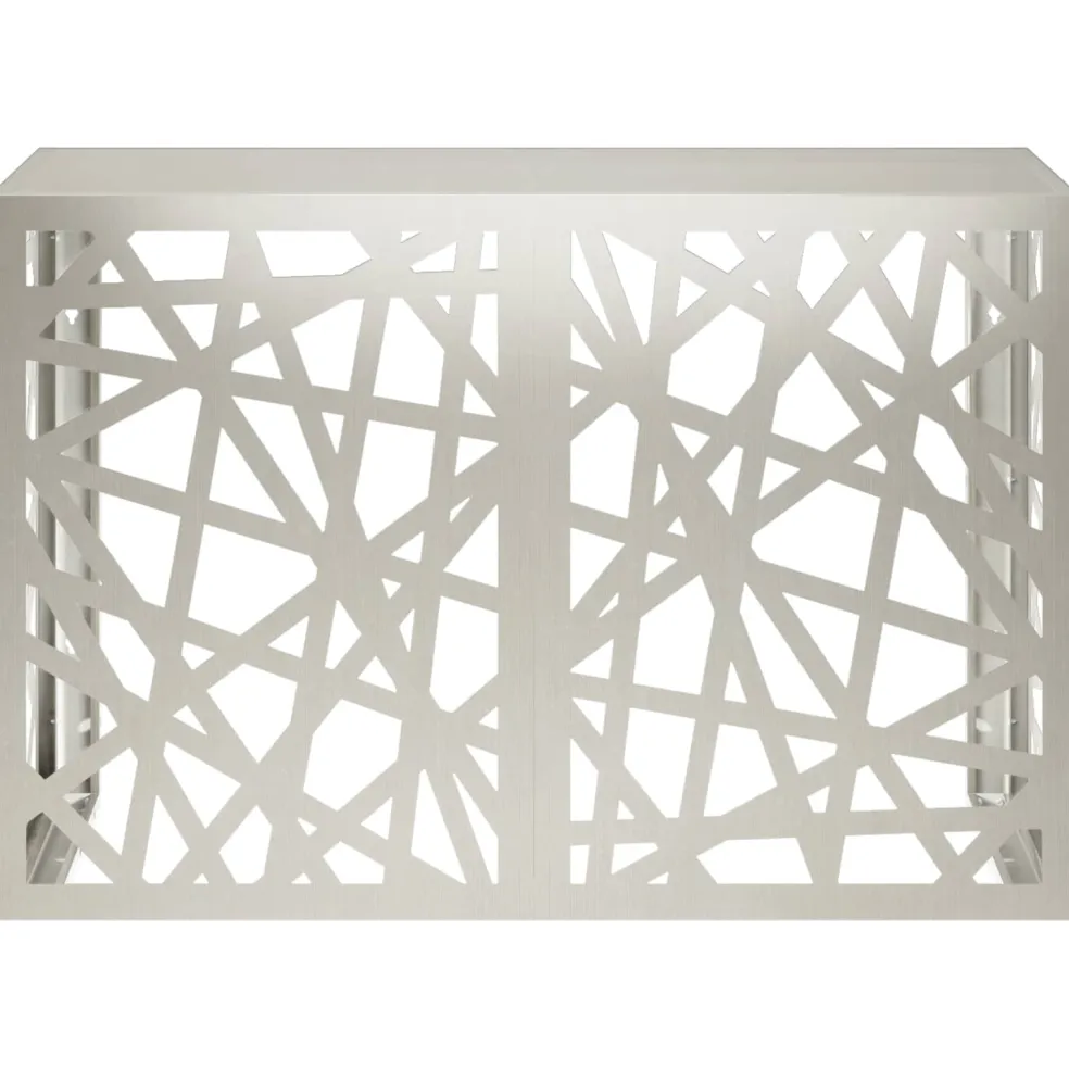 vidaXL Airconditioner hoes zilver 90 x 40 x 60 cm Roestvrij staal