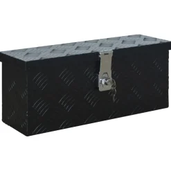 vidaXL Aluminium kist 485x140x200 mm zwart