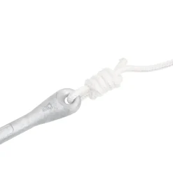 vidaXL Anker met touw inklapbaar 3,2 kg smeedijzer zilverkleurig