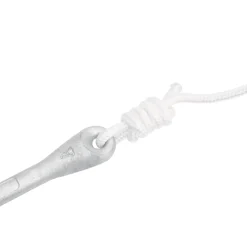 vidaXL Anker met touw inklapbaar 2,5 kg smeedijzer zilverkleurig