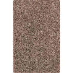 vidaXL Antislip Badmat Bruin 50 x 80 cm PP