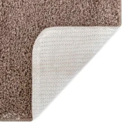 vidaXL Antislip Badmat Bruin 50 x 80 cm PP