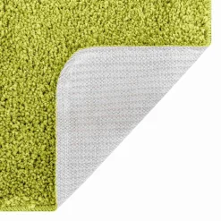 vidaXL Antislip Badmat met Toilet Cut Groen 50 x 50 cm PP