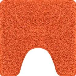 vidaXL Antislip Badmat met Toilet Cut Oranje 50 x 50 cm PP