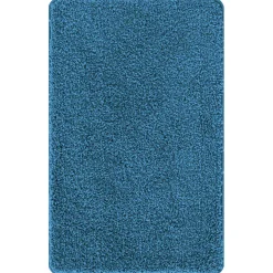 vidaXL Antislip Badmat Set 2 st Blauw 50 x 50 cm PP