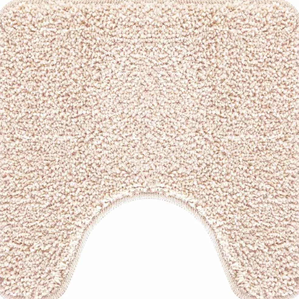 vidaXL Antislip Badmat Set 2 st Crèmekleurig 50 x 50 cm PP