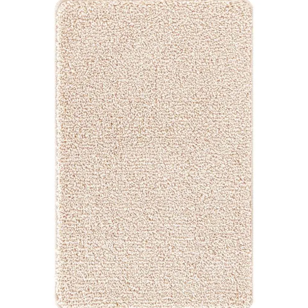 vidaXL Antislip Badmat Set 2 st Crèmekleurig 50 x 50 cm PP