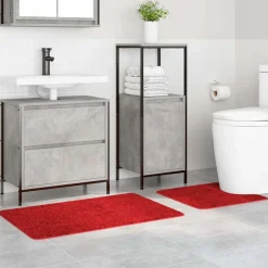 vidaXL Antislip Badmat Set 2 st Rood 50 x 50 cm PP