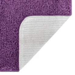 vidaXL Antislip Badmat Set 2 st Paars 50 x 50 cm PP