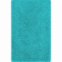 vidaXL Antislip Badmat Set 2 st Turquoise 50 x 50 cm PP