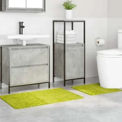 vidaXL Antislip Badmat Set 2 st Groen 50 x 50 cm PP