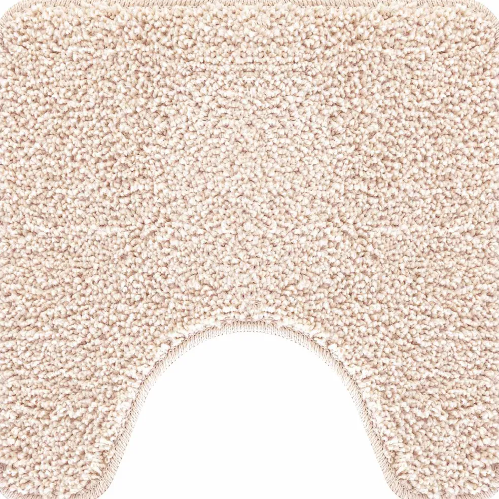 vidaXL Antislip Badmat Set 3 st Crème 50 x 80 cm PP