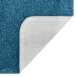 vidaXL Antislip Badmat Set 3 st Blauw 50 x 80 cm PP