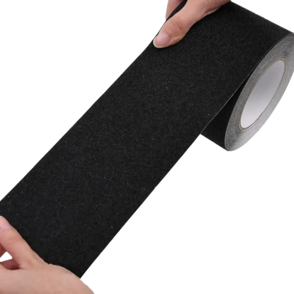 vidaXL Anti-sliptape 0,1x10 m PVC zwart