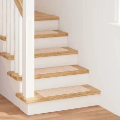 vidaXL Antislip Trapmatten 15 st 60 x 25 cm Crème PP Rechthoekig