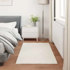 vidaXL Antislip vloerkleed van imitatie konijnenbont OLITE