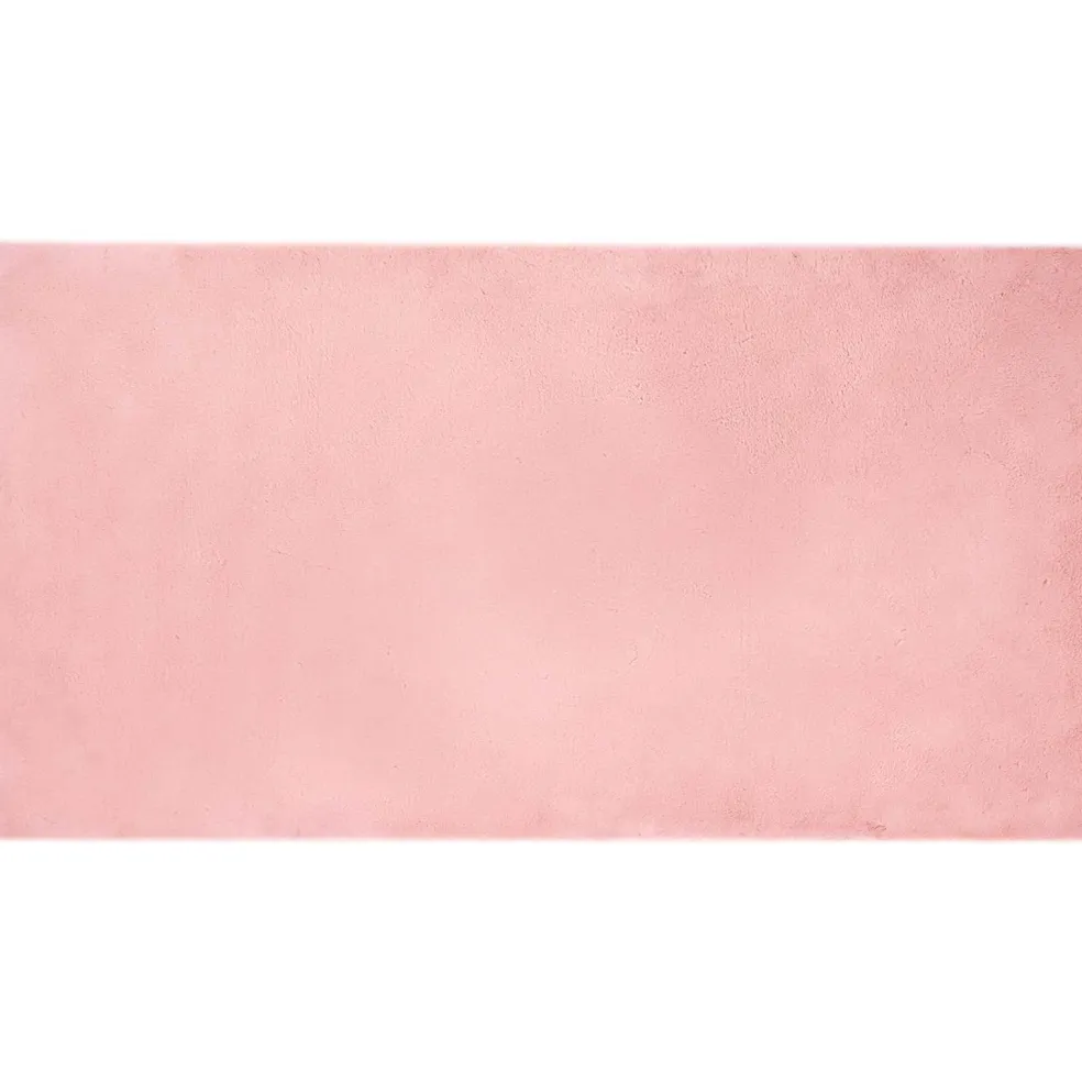 vidaXL Antislip vloerkleed van imitatie konijnenbont OLITE Roze