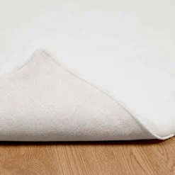 vidaXL Antislip vloerkleed van imitatie konijnenbont OLITE Wit
