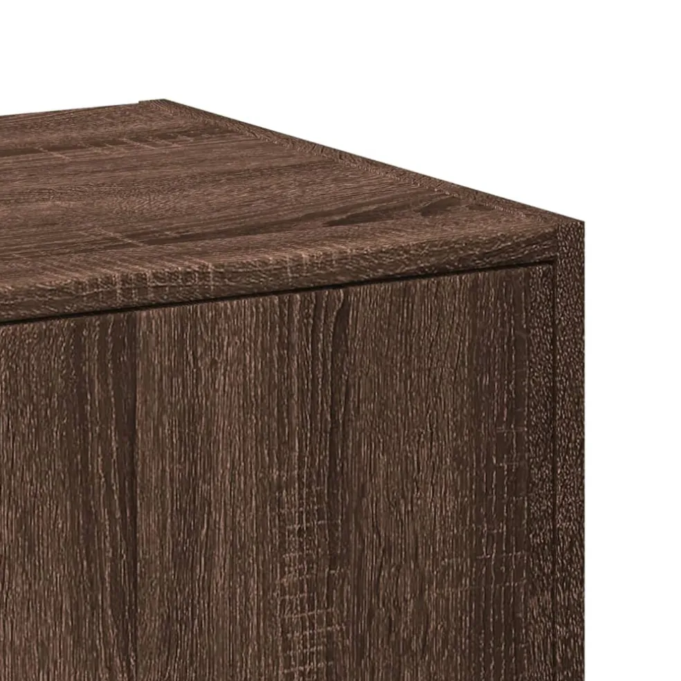 vidaXL Apothekerskast 30x41x77,5 cm bewerkt hout bruin eikenkleurig