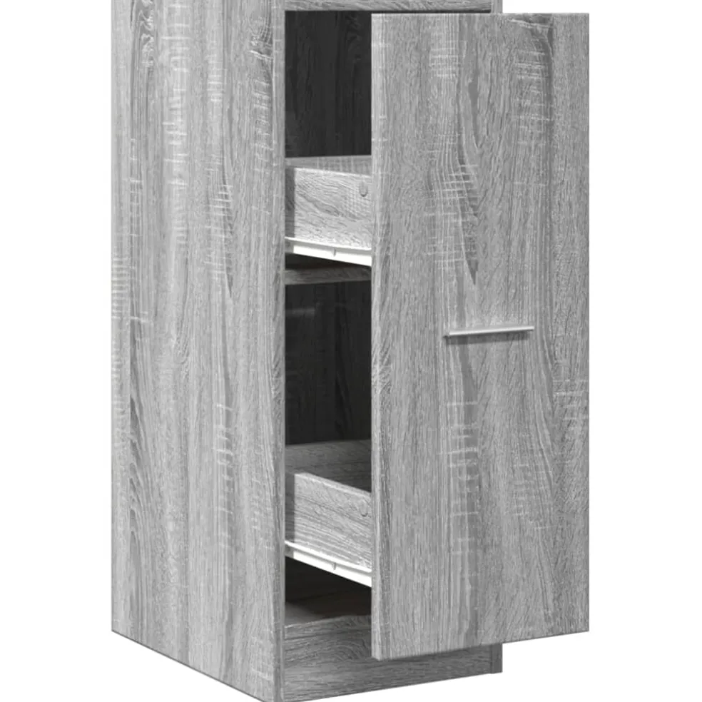 vidaXL Apothekerskast 30x41x77,5 cm bewerkt hout grijs sonoma eiken