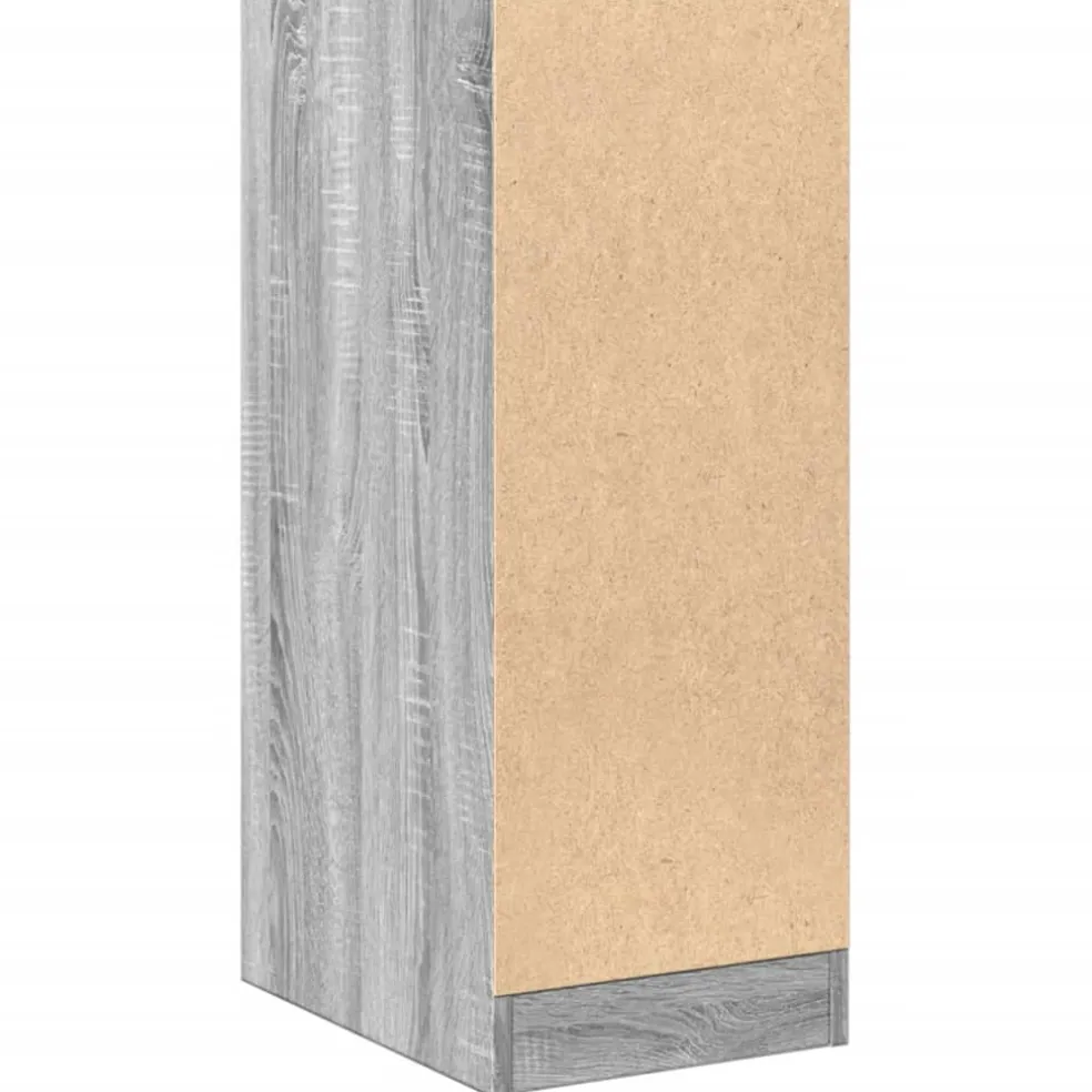 vidaXL Apothekerskast 30x41x77,5 cm bewerkt hout grijs sonoma eiken