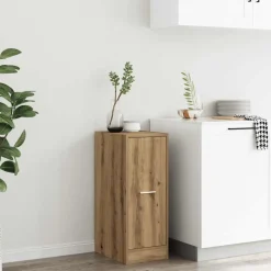 vidaXL Apothekerskast 30x41x77,5 cm bewerkt hout artisanaal eikenkleur