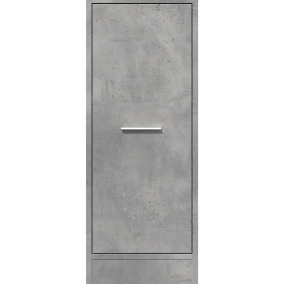 vidaXL Apothekerskast 30x41x77,5 cm bewerkt hout betongrijs