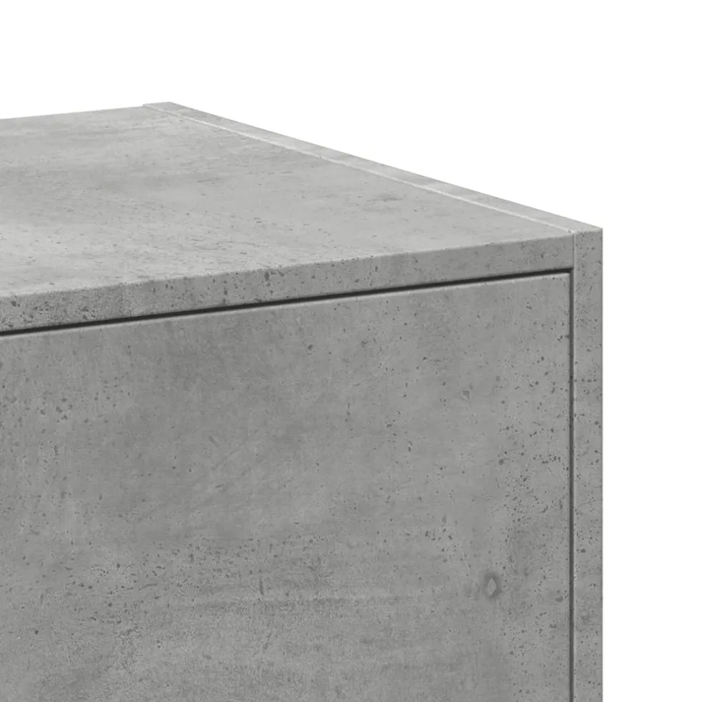 vidaXL Apothekerskast 30x41x77,5 cm bewerkt hout betongrijs