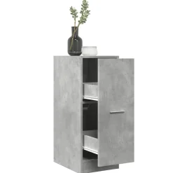vidaXL Apothekerskast 30x41x77,5 cm bewerkt hout betongrijs