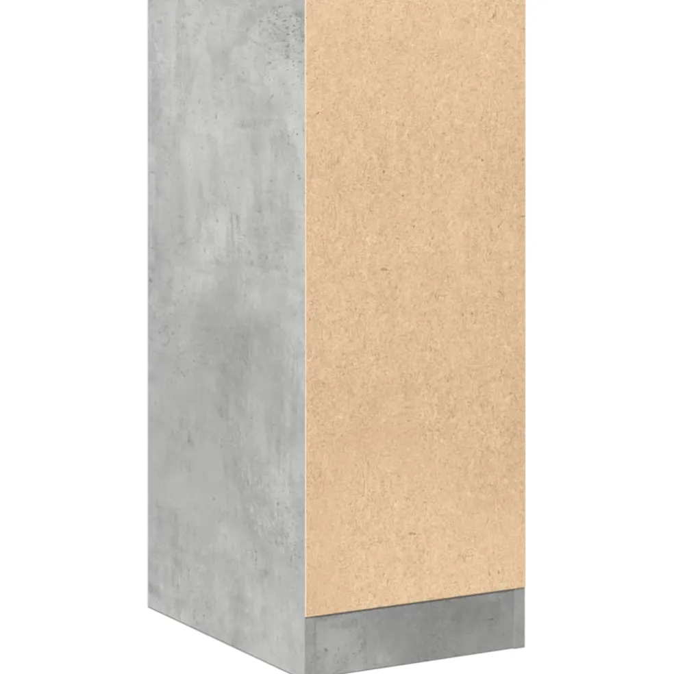 vidaXL Apothekerskast 30x41x77,5 cm bewerkt hout betongrijs
