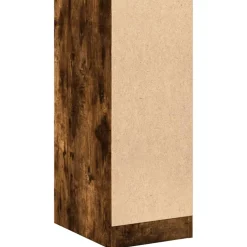 vidaXL Apothekerskast 30x41x77,5 cm bewerkt hout gerookt eikenkleurig