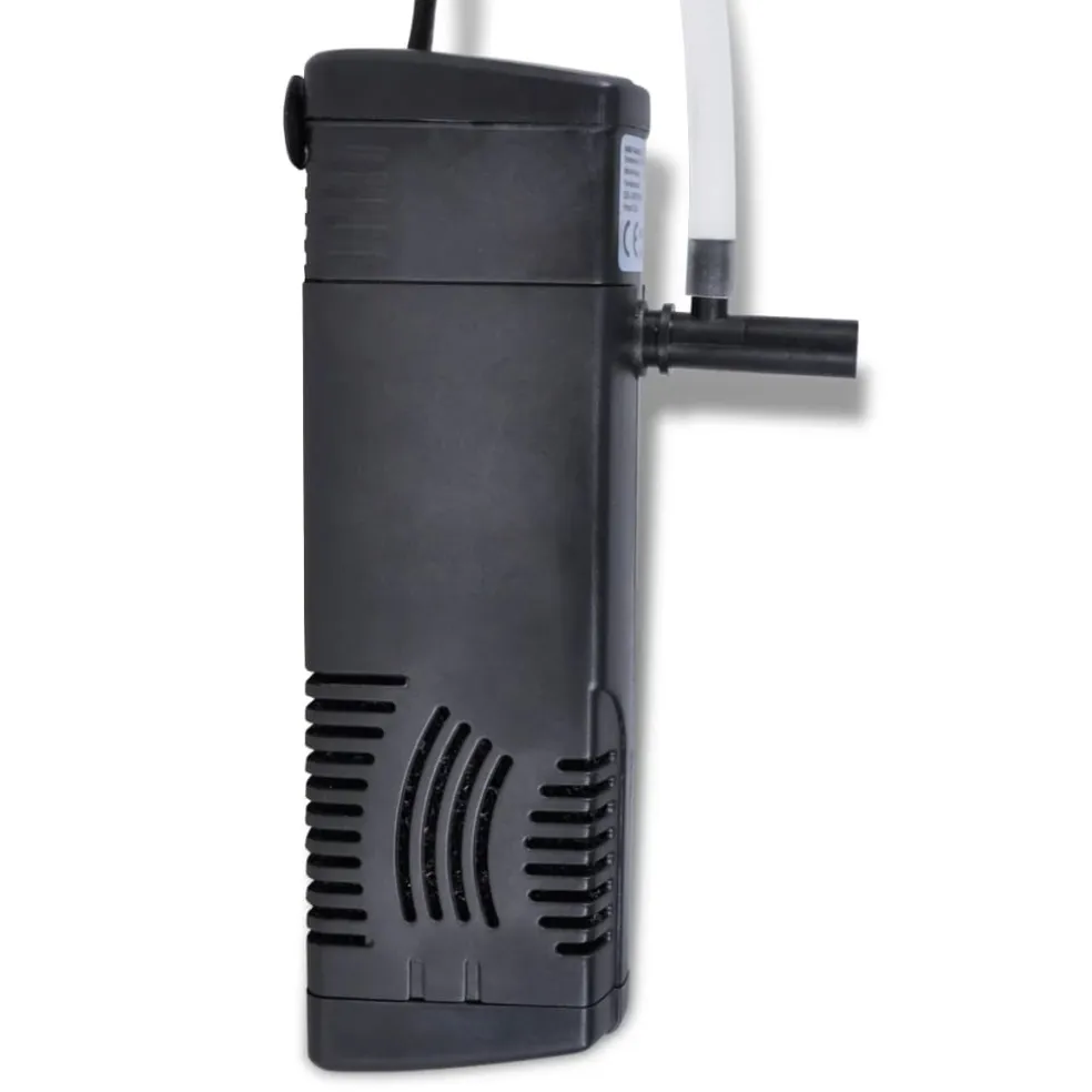 vidaXL Aquariumfilterpomp met actief koolstof 300 L/u