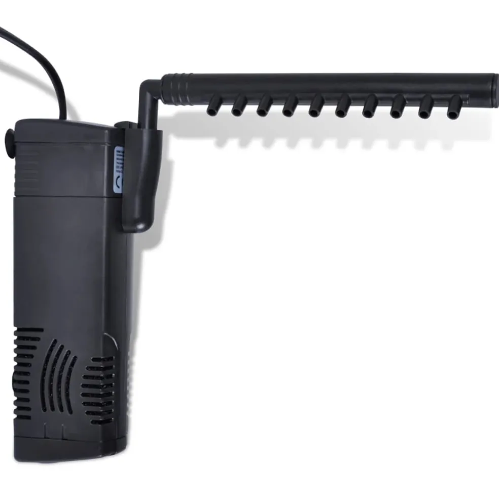 vidaXL Aquariumfilterpomp met actief koolstof 300 L/u