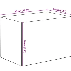 vidaXL Aquarium met opslag Doorzichtig 30 x 20 x 20 cm Glas